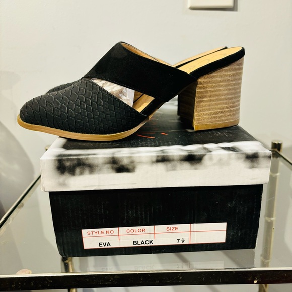 NEW COOCCI EVA, Block Heel Mules Slides Shoes - Picture 5 of 8